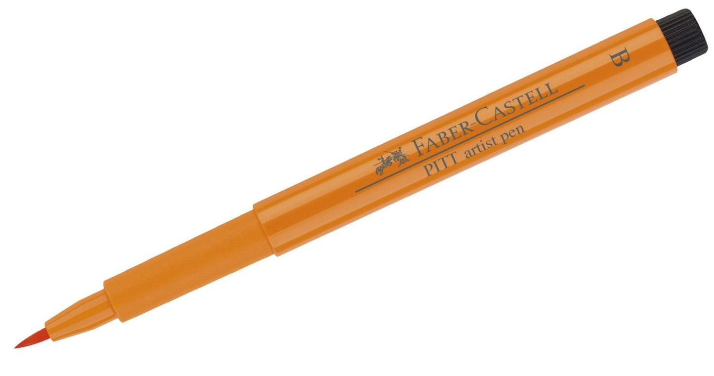 Faber-Castell Art & Graphic Pitt Artist Pen Brush India Ink Pen, Black, Single Pitt Pen, For Art, Craft, Drawing, Sketching, Home, School, University, Colouring