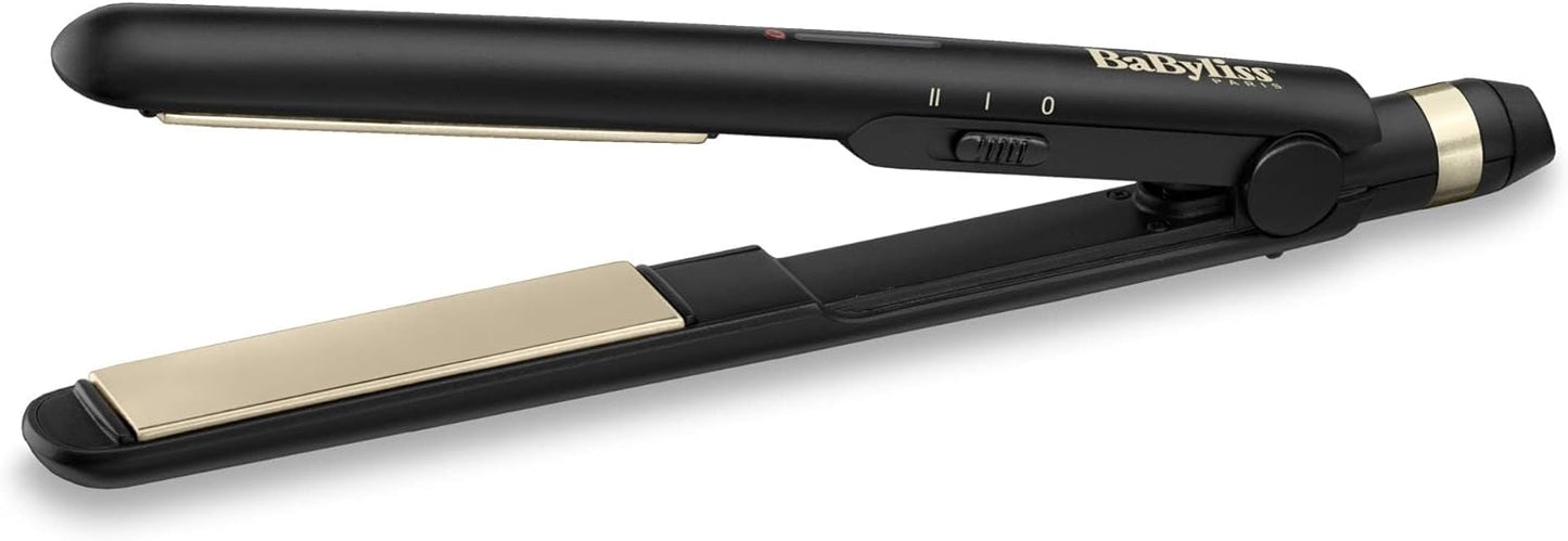 BaByliss Hair Straightener, 25mm Straightening & Multiple Heat Settings, Up To 230°c Temperature With Fast Heat-up Time, Ready To Use In 30 Seconds With Salon-quality Results, ST089SDE (Black)