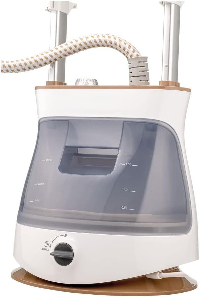 BLACK+DECKER 2400W 1.5L Upright Garment Steamer 35gm/min Steam, With Adjustable Double Poles Rotary Wheels, Multiple Attachments, For Quick Wrinkle Free&Santized Garment GST2400-B5