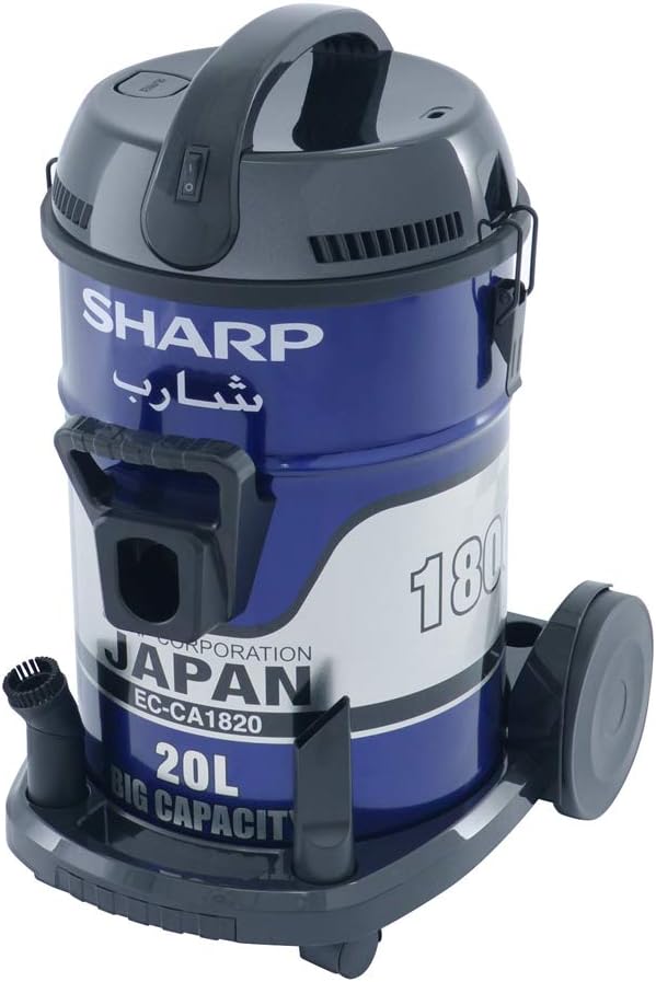 SHARP 22L 2400W HEAVY DUTY DRUM/BARREL 100% COPPER MOTOR VACUUM CLEANER EC-CA2422-Z GOLD