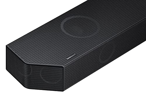 Samsung Q-Symphony soundbar (HW-Q700B) with 3 Channels, 1 subwoofer Channel, and 2 up-Firing Channels, Dolby True HD with Google & Alexa Smart Speaker (Black)