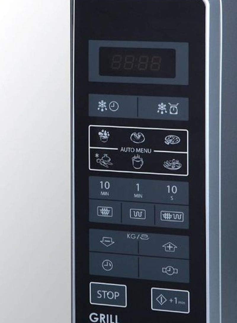 Sharp R-75MT(S) 900-Watt Microwave Oven with Grill, 220-volt (Not for USA), 25-Liter, Silver