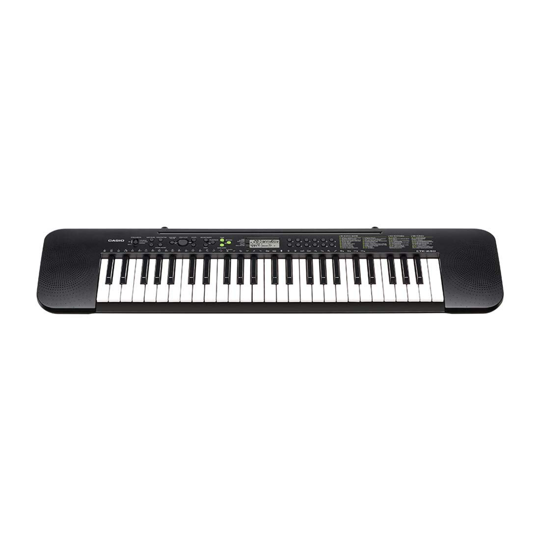 Casio Keys Keyboard - No Ac Power Adapter, BLACK, 49-Key Full-Size, CTK-240H5