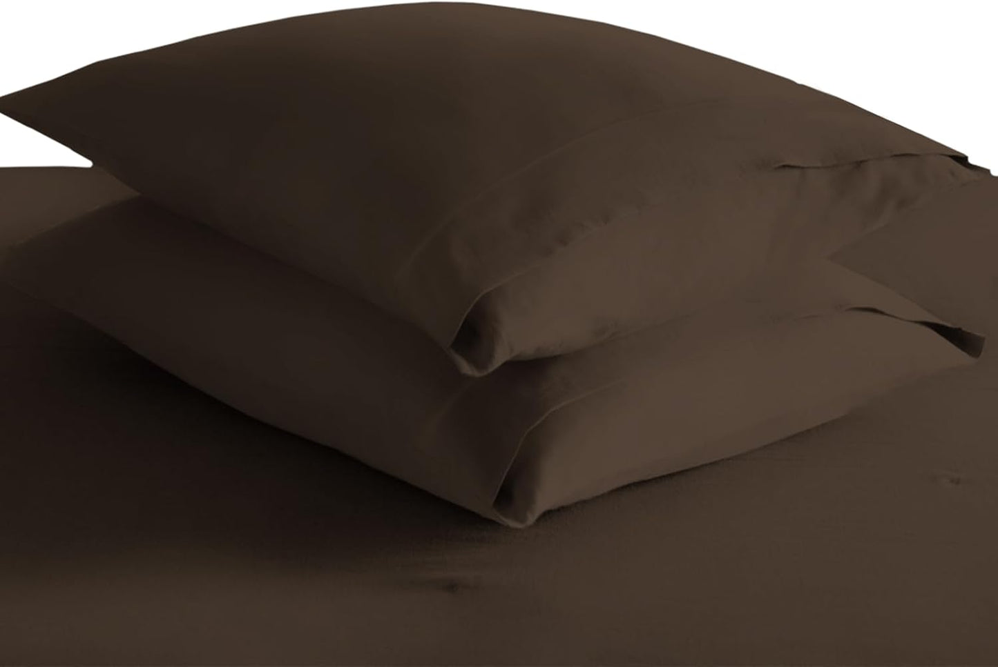 Pizuna Pure 100% Cotton Pillow Cases Queen Size Set of 2 Rio Red, Luxurious 400 Thread Count Long Staple Cotton Sateen with Envelope Closure (Combed Rio Red Cotton Pillow Cases Queen)