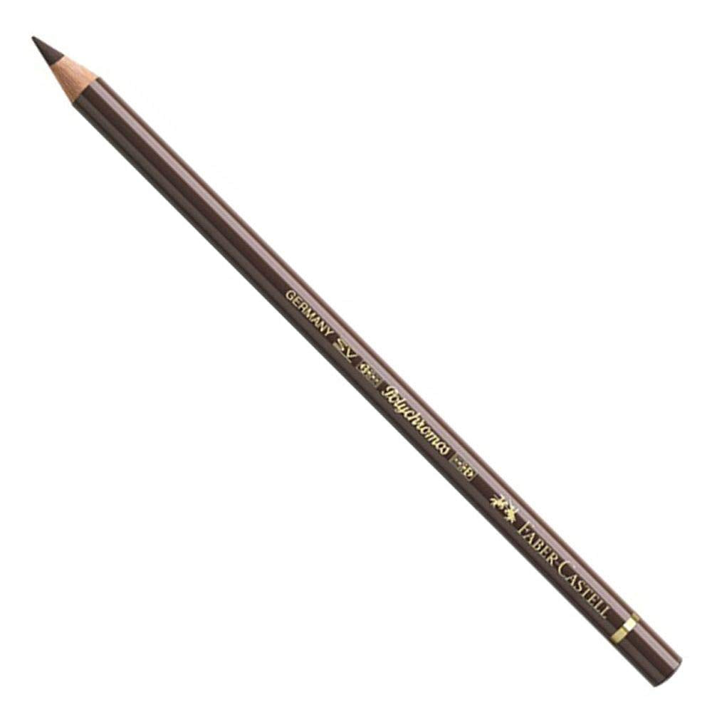 Faber-Castell Art & Graphic Polychromos Colour Pencil, (199), Black, for Art, Craft, Drawing, Sketching, Home, School, University, Colouring