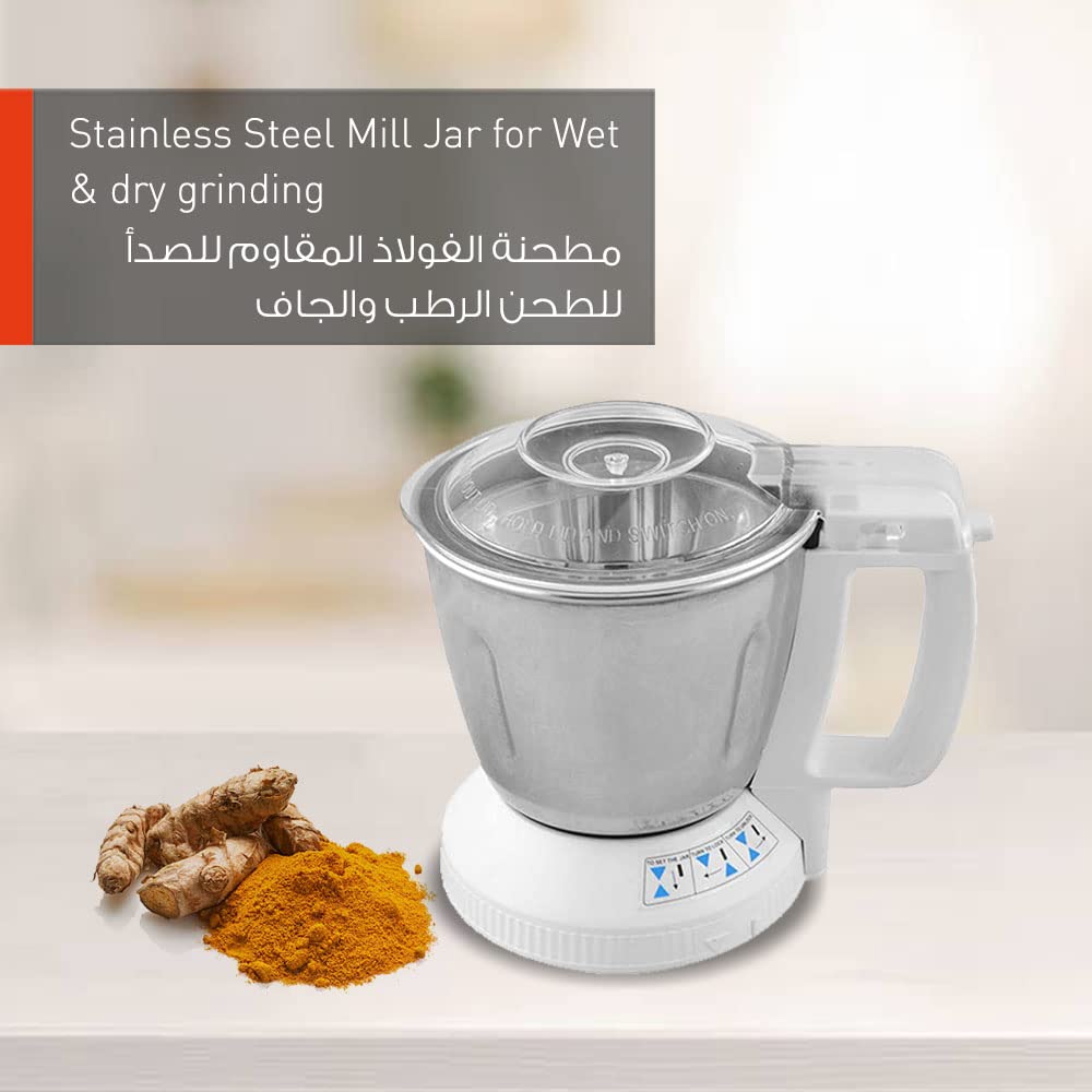 Panasonic MX-AC210 550W 2-Jar Blender Mixer Grinder, 220-volt (Not for USA)