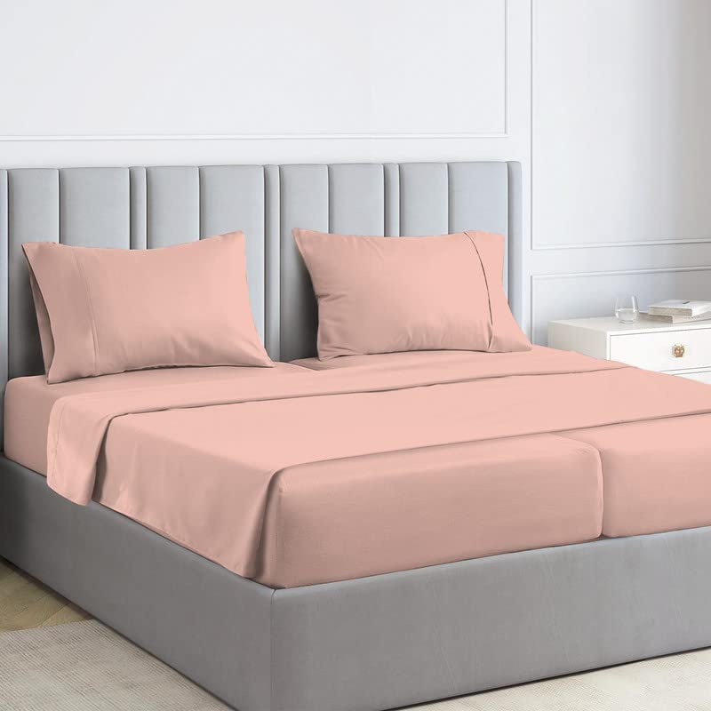 Pizuna Pure 100% Luxury Cotton Full Size Bed Sheets Set Dark Grey, 1000 Thread Count Long Staple Cotton Sateen Thick Sheet & Pillowcase Set, Deep Sheets fits 15" (Combed Cotton Bed Sheets Set)