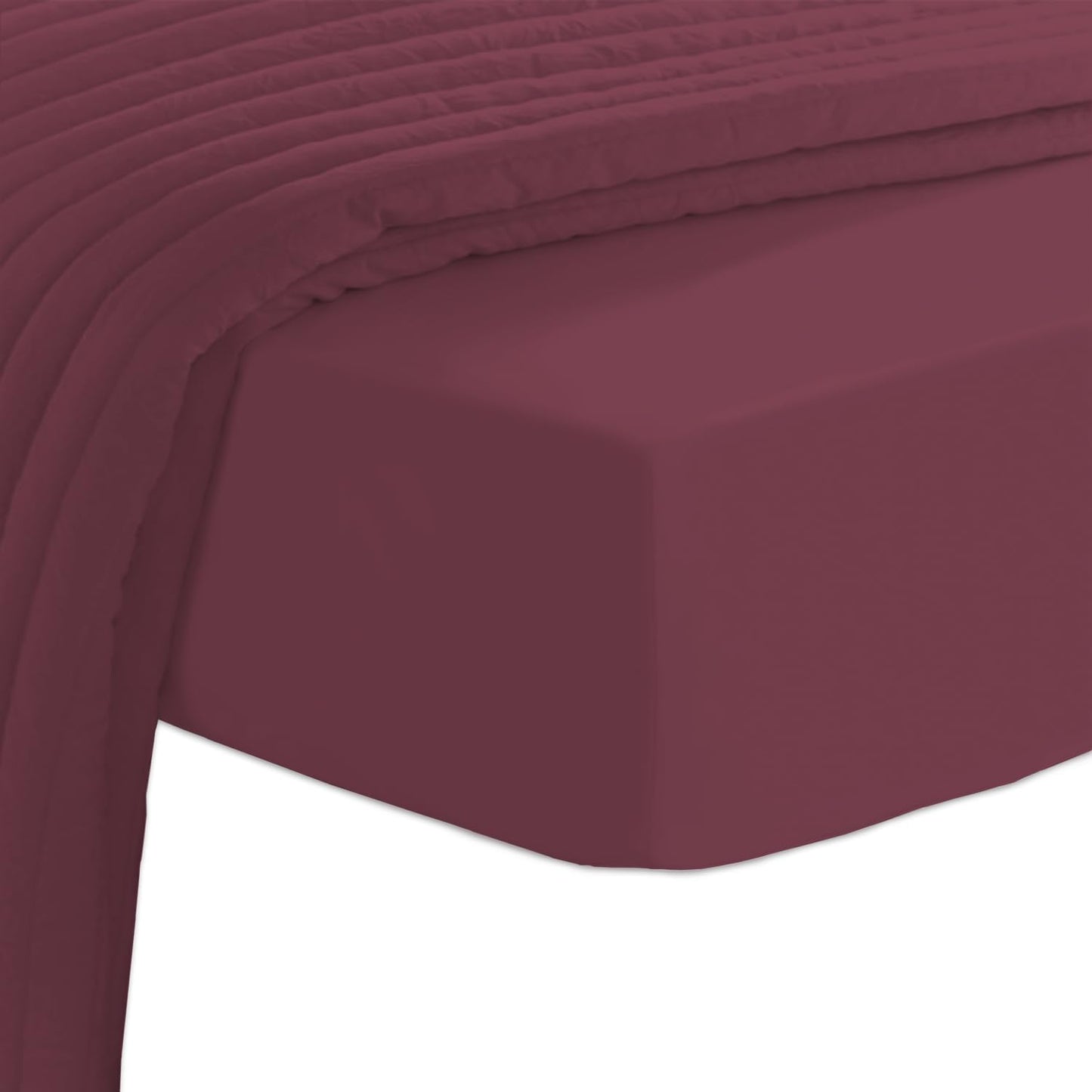 Pizuna Pure 100% Cotton Twin Fitted Sheet Silver, Luxurious 400 Thread Count Long Staple Cotton Sateen 15" Deep Pocket Twin Sheets (Combed Cotton Fitted Sheet)