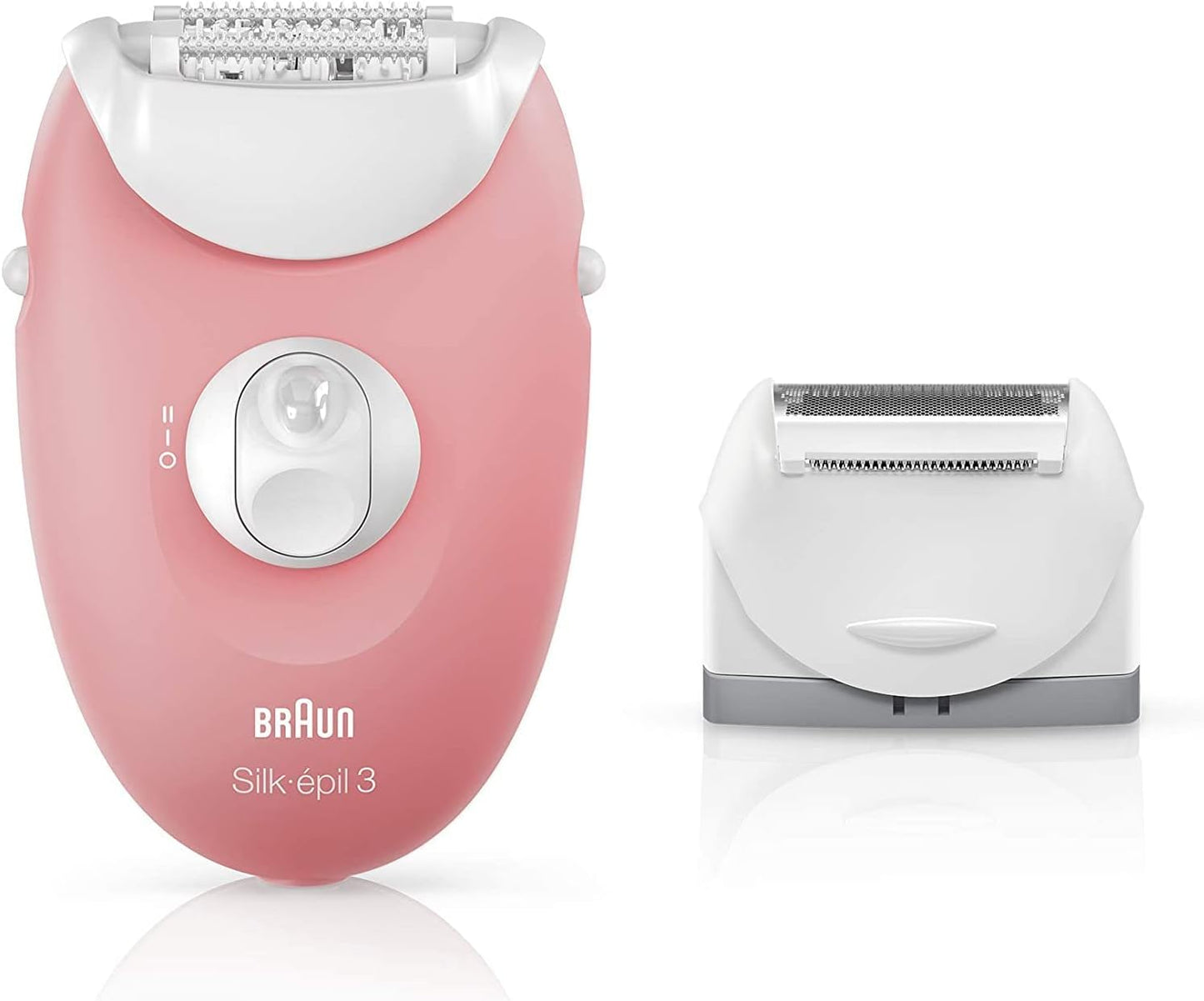 Braun Silk Epil 3 410 Epilator With 2 Extras, Raspberry Pink / White