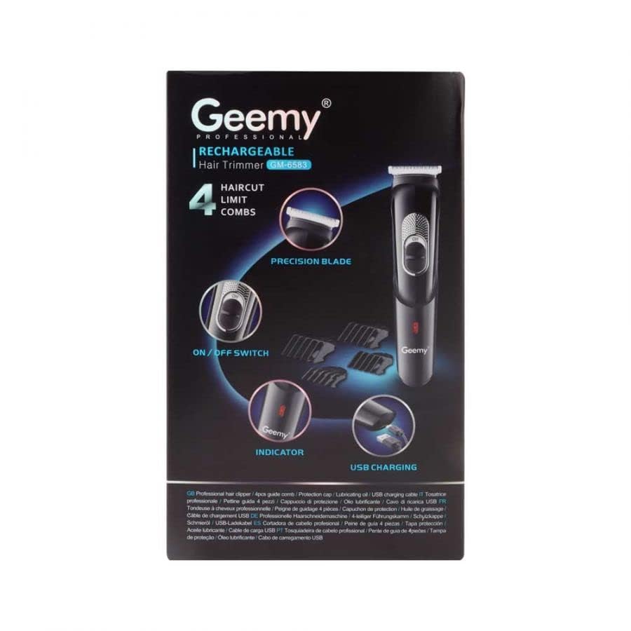 Geemy Professional Rechargeable Hair Trimmer, GM-6583