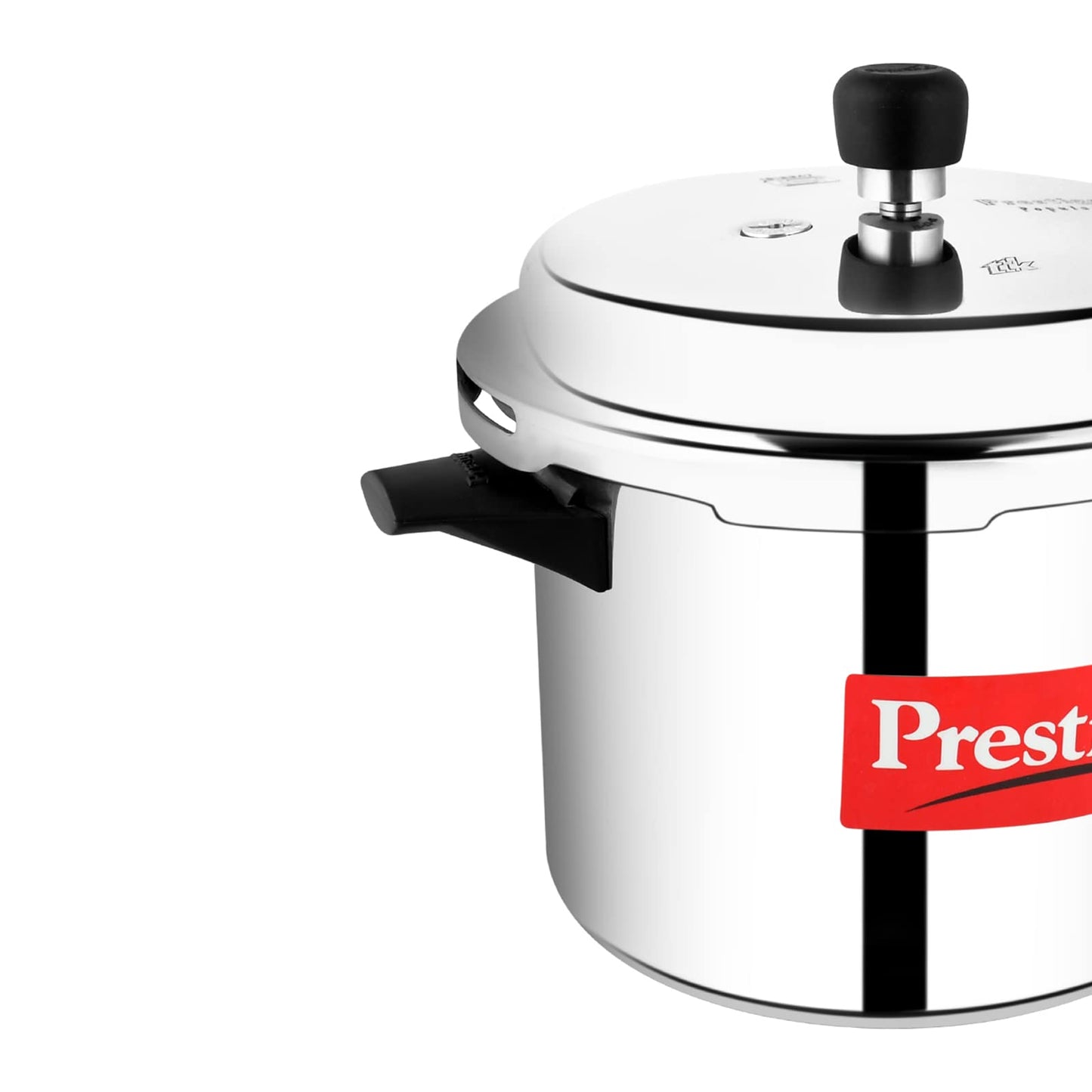 Prestige Popular Pressure Cooker | Aluminium Cooker with Lid 5 Ltr| Silver