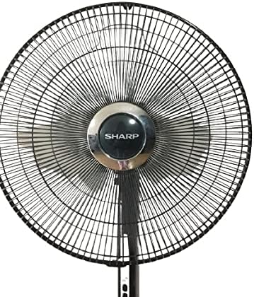 Sharp 16 Inches/40cms Blade 50 Watts Pedestal Free Standing Fan, Made In Malaysia, Pjs169 - Dark Grey"Min 1 year manufacturer warranty"