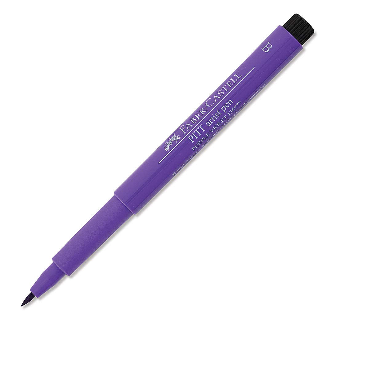 Faber-Castell Art & Graphic Pitt Artist Pen Brush India Ink Pen, Black, Single Pitt Pen, For Art, Craft, Drawing, Sketching, Home, School, University, Colouring