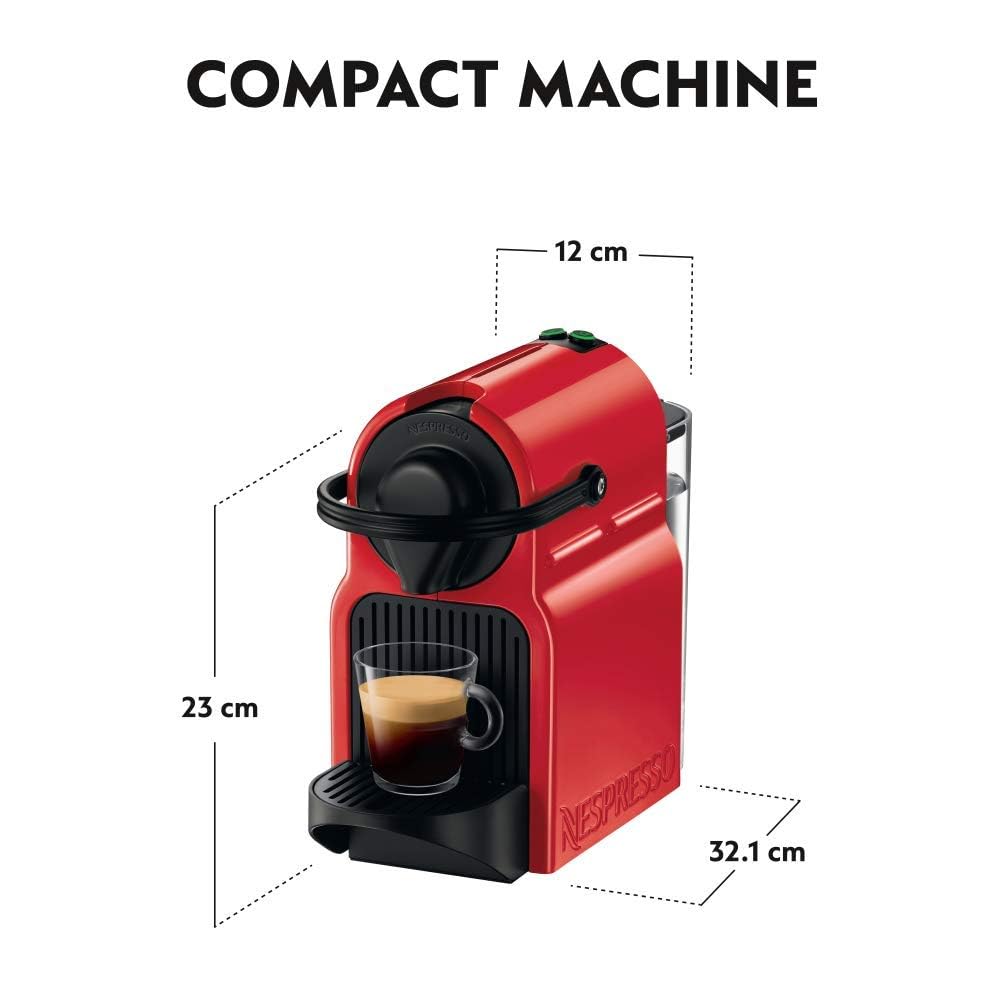 Nespresso Inissia Coffee Machine, Black, D40-ME-BK-NE – UAE Version