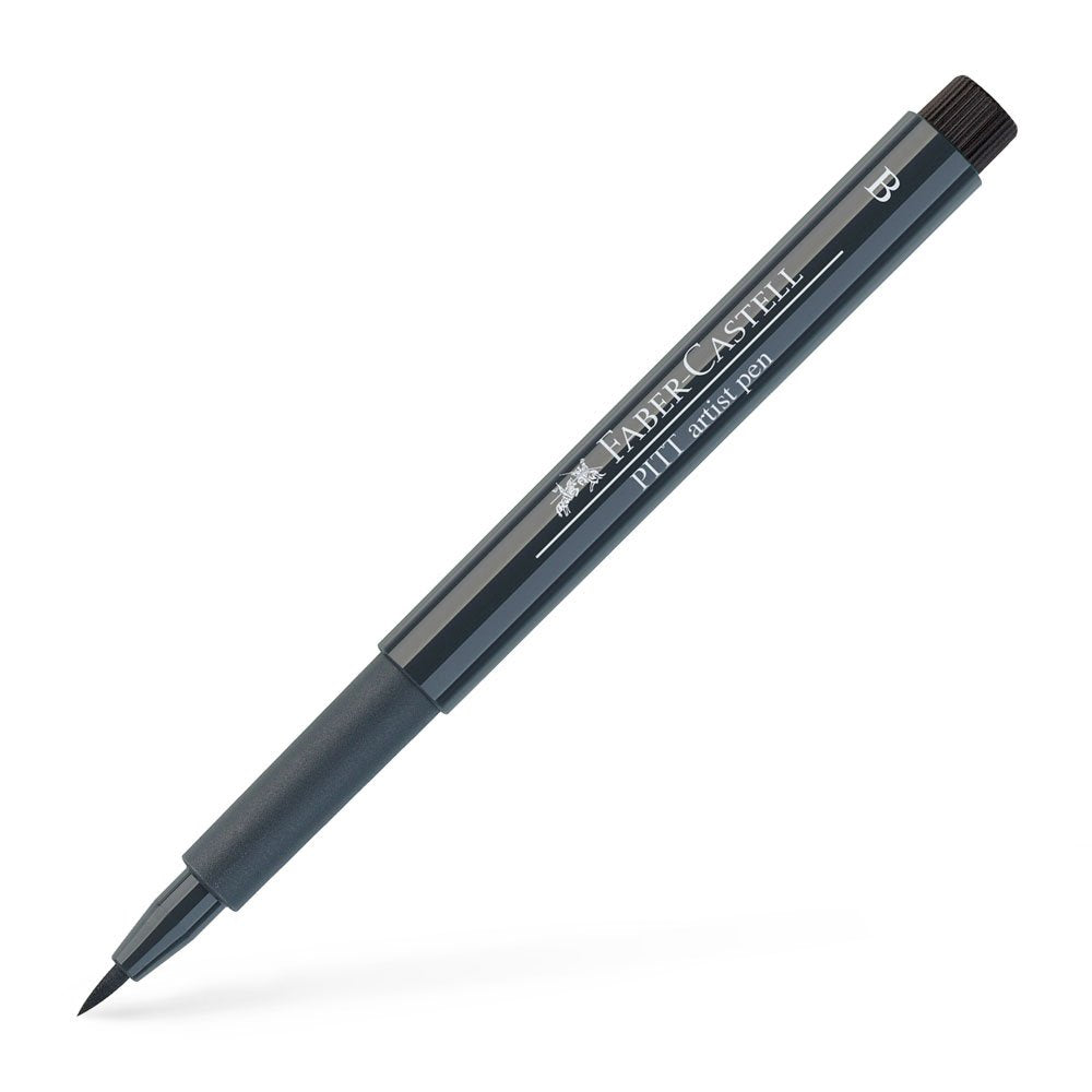 Faber-Castell Art & Graphic Pitt Artist Pen Brush India Ink Pen, Black, Single Pitt Pen, For Art, Craft, Drawing, Sketching, Home, School, University, Colouring