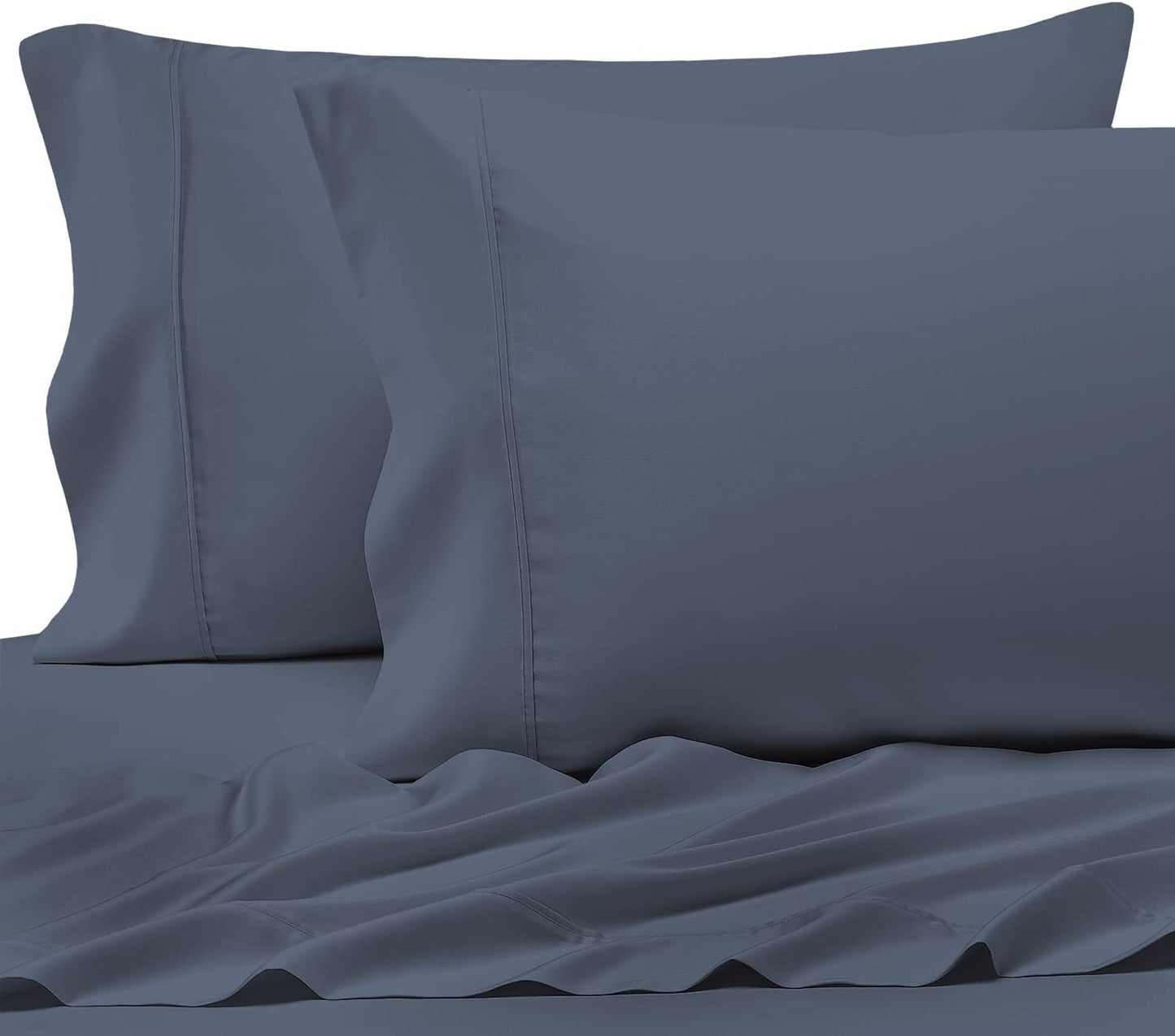 Pizuna Pure 100% Cotton Pillow Cases Queen Size Set of 2 Rio Red, Luxurious 400 Thread Count Long Staple Cotton Sateen with Envelope Closure (Combed Rio Red Cotton Pillow Cases Queen)