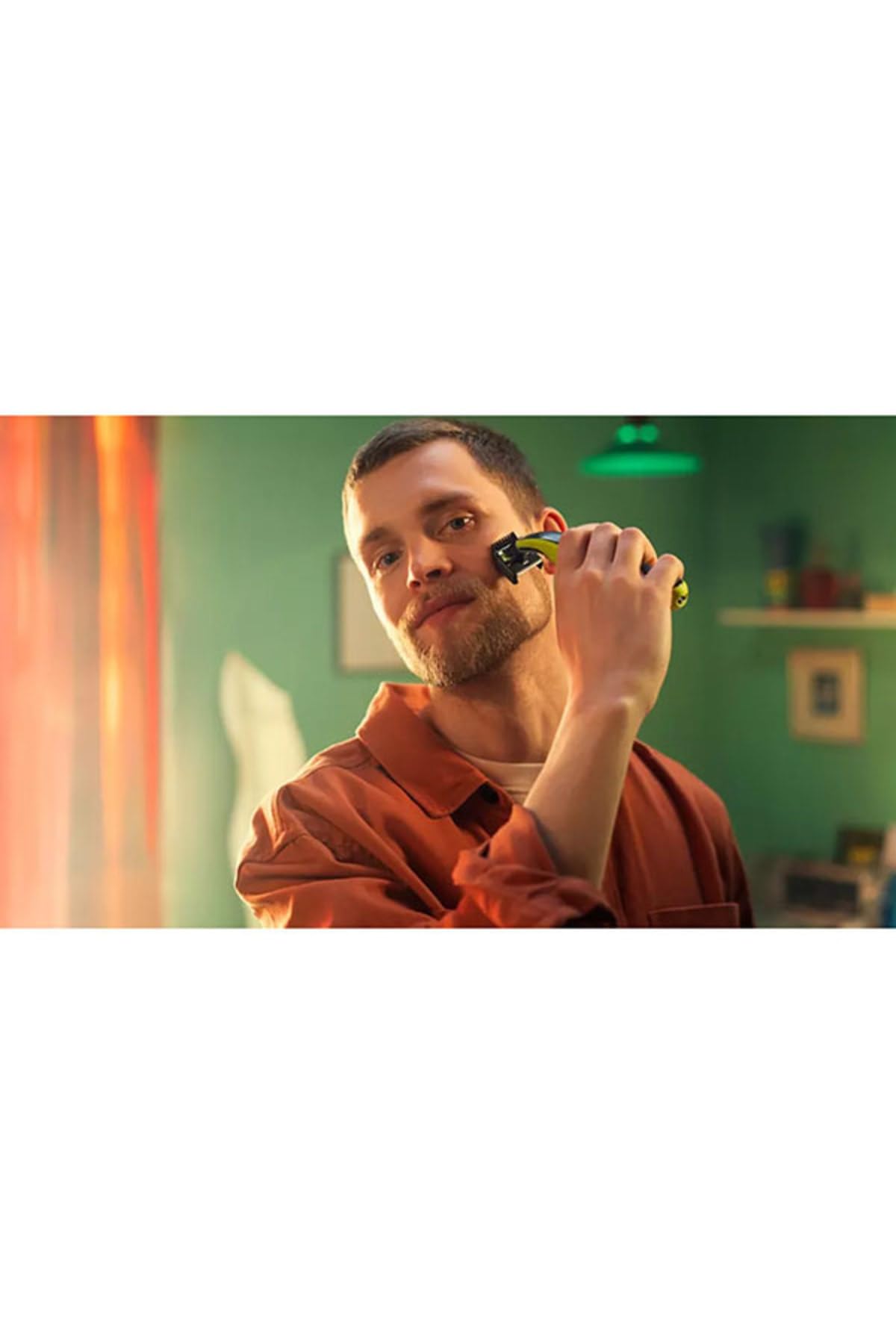 Philips OneBlade | Dual-Sided Blade | Unique OneBlade Technology | Long Lasting Battery | Waterproof | Electric Beard Trimmer, Shaver | Face + Body | QP2824
