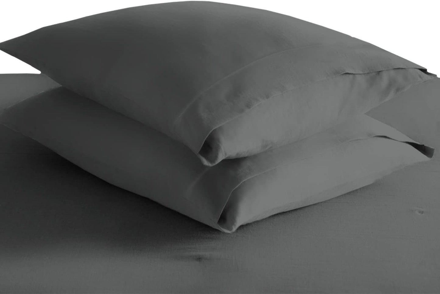 Pizuna Pure 100% Cotton Pillow Cases Queen Size Set of 2 Rio Red, Luxurious 400 Thread Count Long Staple Cotton Sateen with Envelope Closure (Combed Rio Red Cotton Pillow Cases Queen)