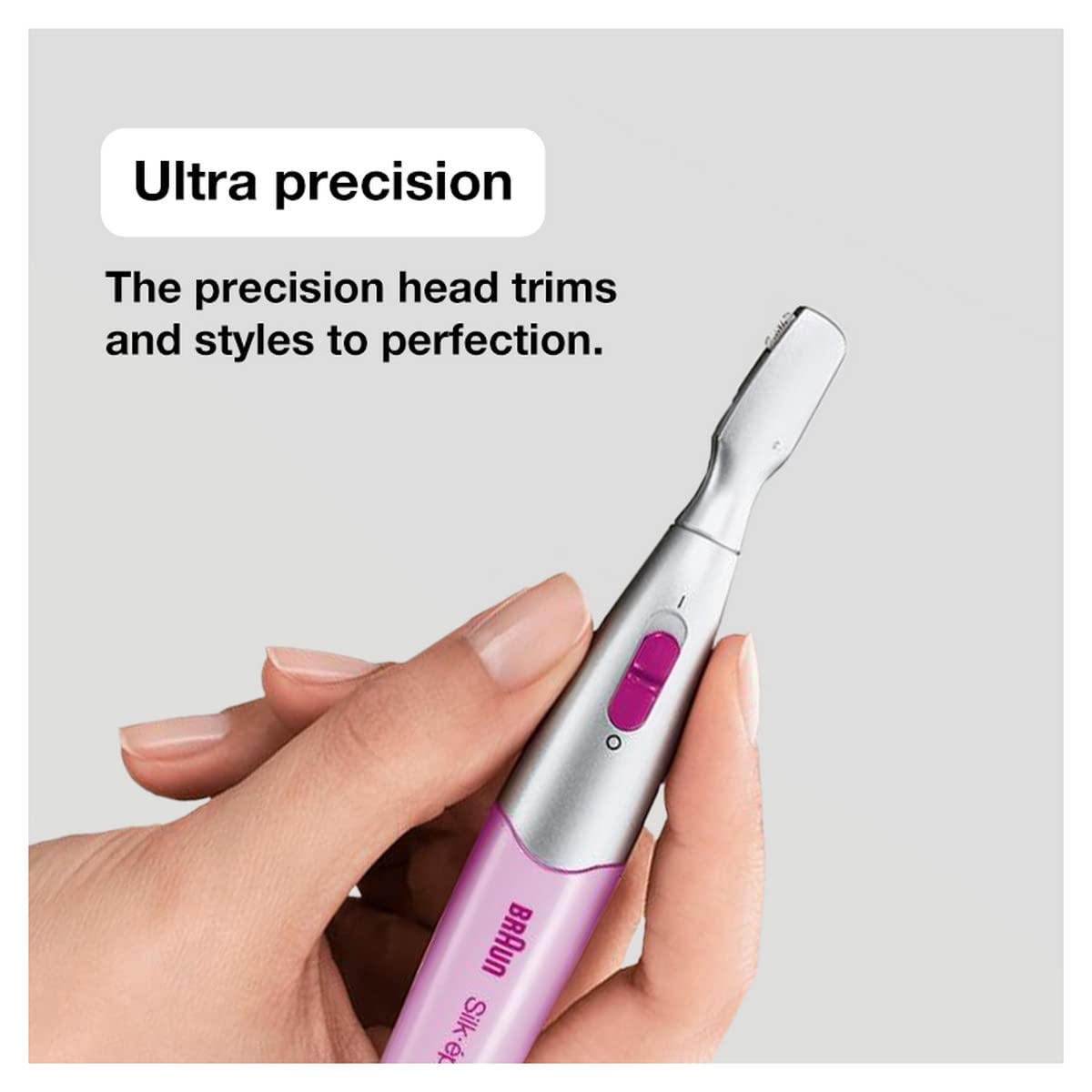 Braun Silk-épil FG1100 Precision Bikini and Eyebrow Trimmer Pink One Size