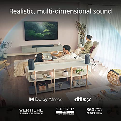 Sony HT-A3000 A Series Premium Soundbar 3.1Ch 360 Spatial Sound Mapping Soundbar For Surround Sound Home Theatre System With Dolby Atmos(DTS:X,360RA,BT,HDMI eArc&Optical,Alexa,Spotify),Black
