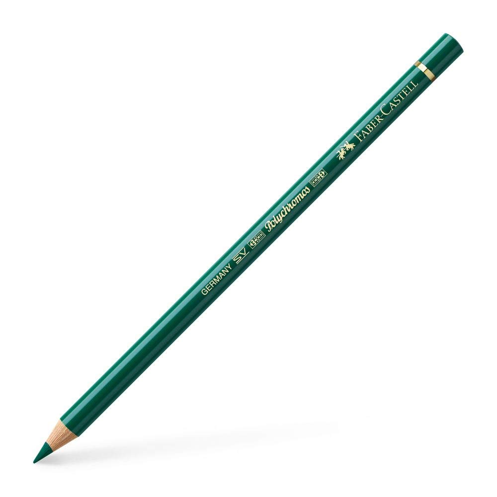 Faber-Castell Art & Graphic Polychromos Colour Pencil, (199), Black, for Art, Craft, Drawing, Sketching, Home, School, University, Colouring