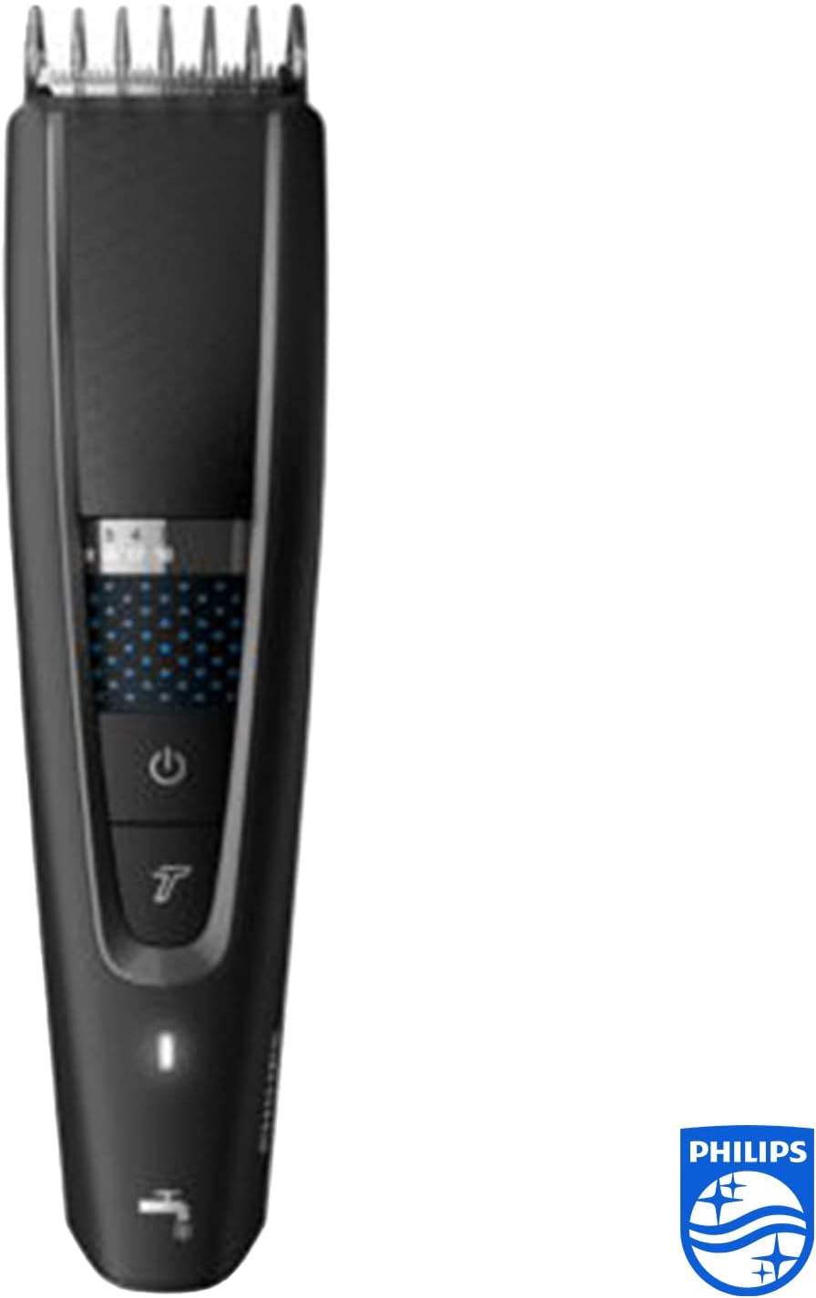Philips Hc5630/13, Series 5000 Washable Hair Clipper, Grey/Black