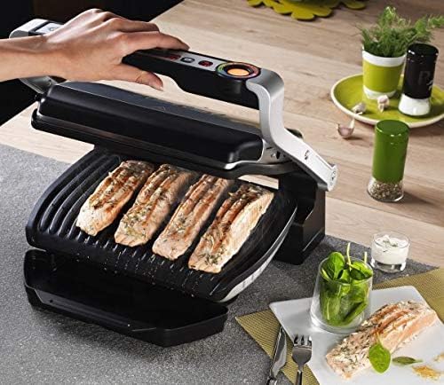 TEFAL Grill | Ultra compact Barbecue / BBQ Grill / Sandwich Maker | 1700 watts | Silver | 2 Years Warranty | GC302B28