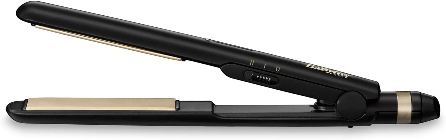 BaByliss Hair Straightener, 25mm Straightening & Multiple Heat Settings, Up To 230°c Temperature With Fast Heat-up Time, Ready To Use In 30 Seconds With Salon-quality Results, ST089SDE (Black)