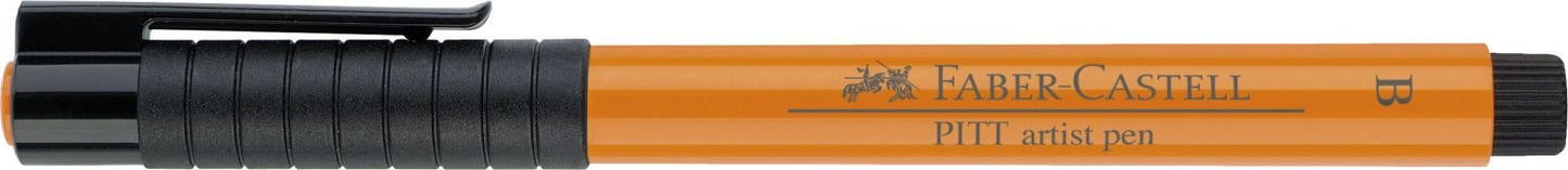 Faber-Castell Art & Graphic Pitt Artist Pen Brush India Ink Pen, Black, Single Pitt Pen, For Art, Craft, Drawing, Sketching, Home, School, University, Colouring