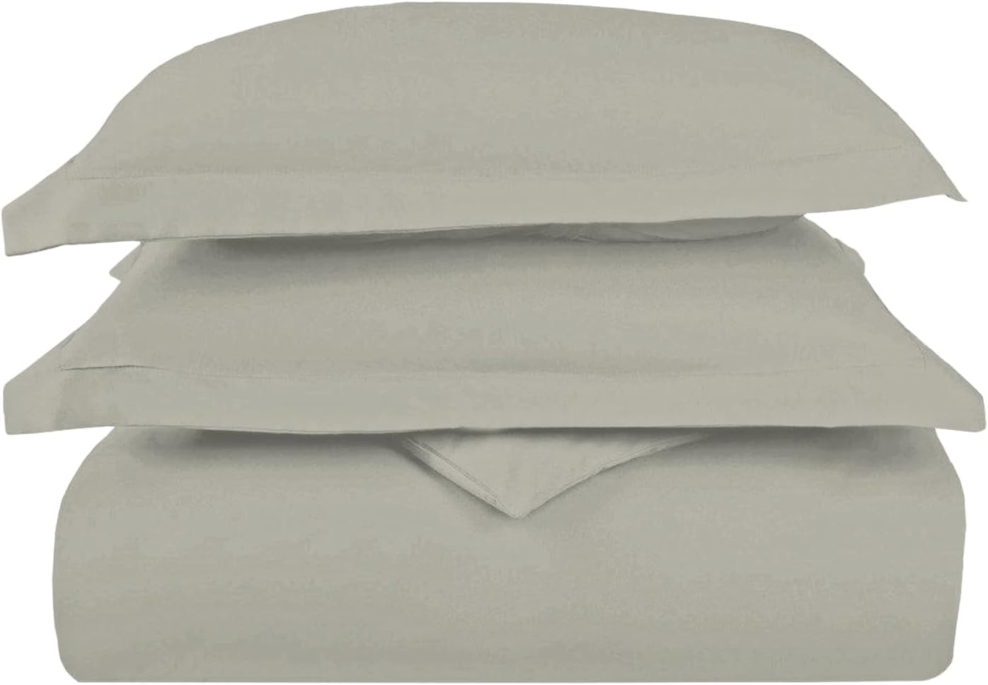 Pizuna Pure 100% Cotton King Duvet Cover Set, 1000 Thread Count Long Staple Cotton Thick Sateen Weave with Button Closure (Combed Baby Blue Cotton Duvet Cover King)