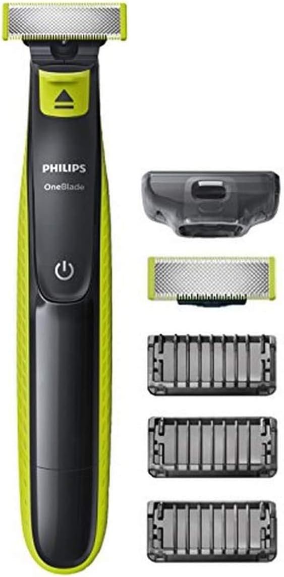 Philips QP2520/33,Philips OneBlade Electric Trimmer, QP2520/33, Trim, edge & Shave, Lime green, charcoal grey, International Version