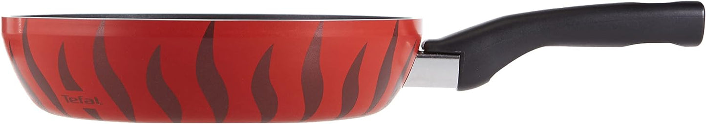 Tefal G6 Tempo Flame 32 Cm Non Stick Frypan With Thermo Spot, Red, Aluminium, C3040883