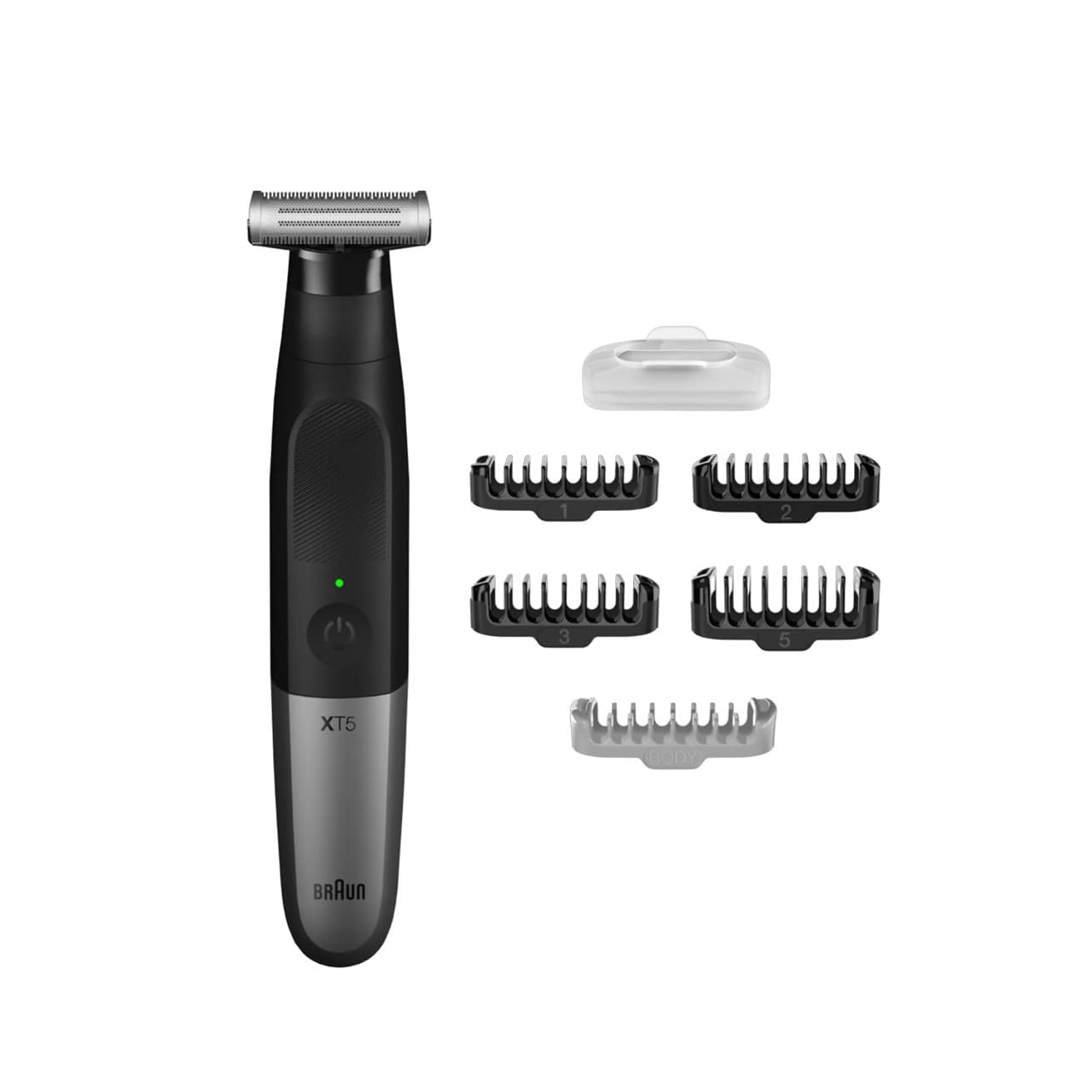 Braun Series X Xt5200 Wet & Dry All-In-One Tool Electric Razor & Beard Trimmer With 5 Attachments, Black/Silver