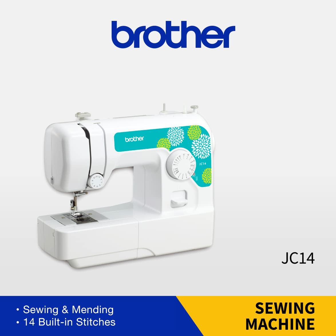 Brother Sewing Machine, JC14, 14 Stitches, LED Sewing Light, Instructional DVD included"Min 1 year manufacturer warranty"