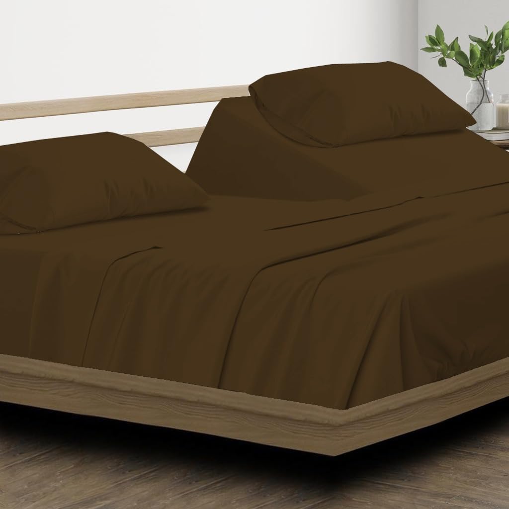 Split Head California King Sheets Sets for Adjustable Beds - 100% Egyptian Cotton 800TC Split Head Flex Top 18" Deep Pocket - 34" Top Split Cal-King, White Solid