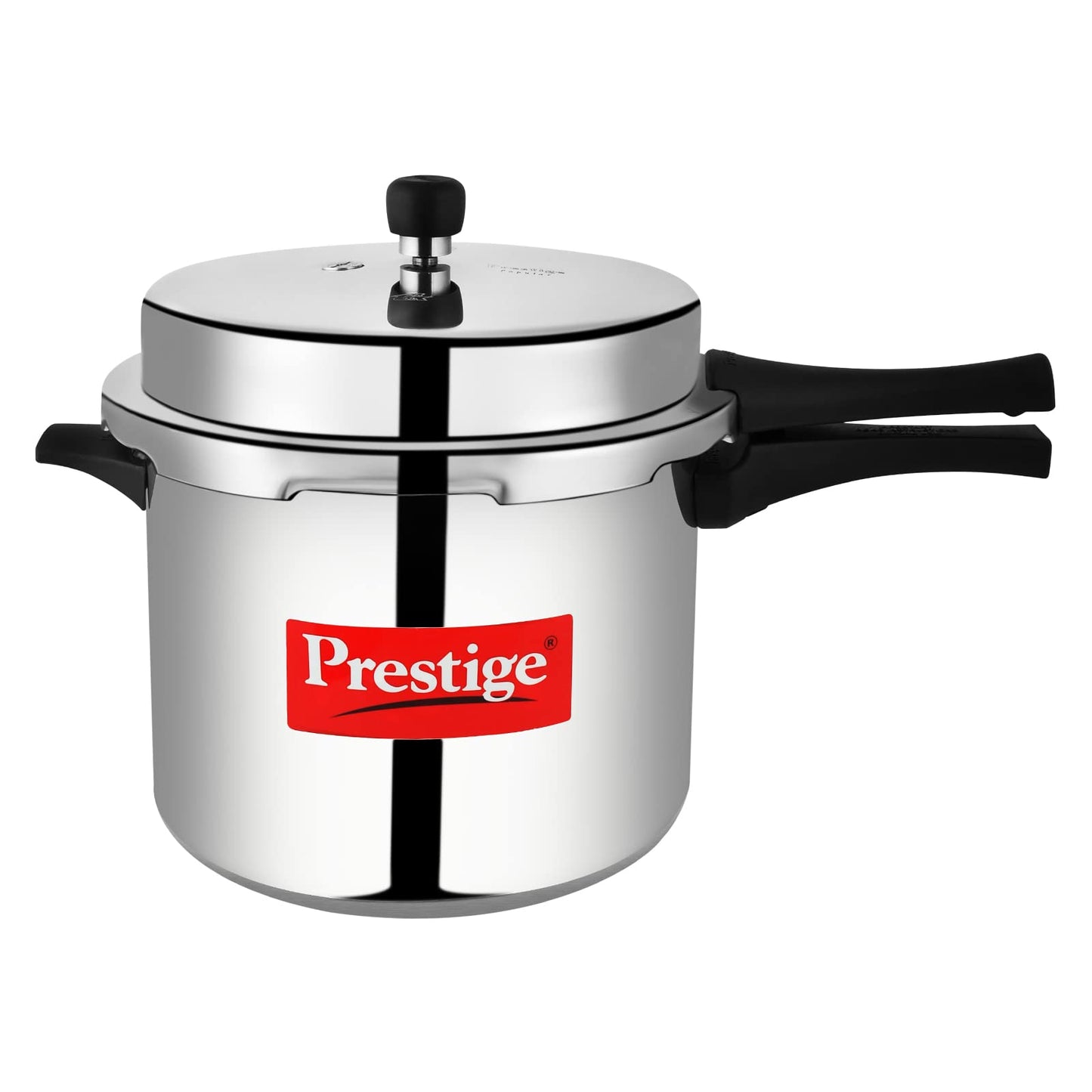 Prestige Popular Pressure Cooker | Aluminium Cooker with Lid 5 Ltr| Silver