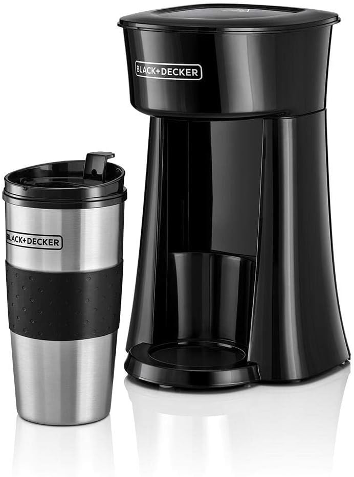 Black+Decker 750W 10 Cup Coffee Maker/Coffee Machine With Glass Carafe For Drip Coffee, Silver/Black - Dcm750S-B5, 2 Years Warranty