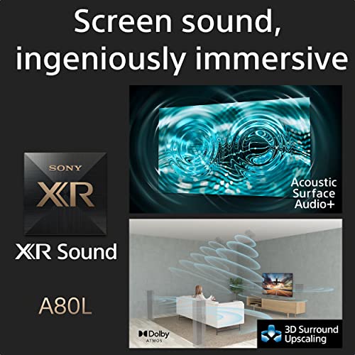 Sony Bravia 210 cm (83 inches) XR Series 4K Ultra HD Smart OLED Google TV XR-83A80L (Black)