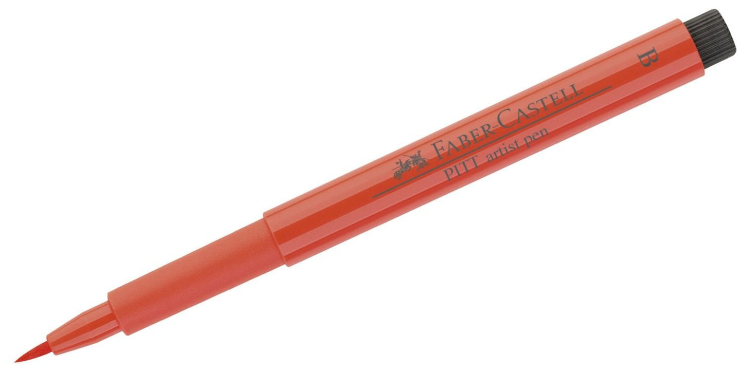 Faber-Castell Art & Graphic Pitt Artist Pen Brush India Ink Pen, Black, Single Pitt Pen, For Art, Craft, Drawing, Sketching, Home, School, University, Colouring