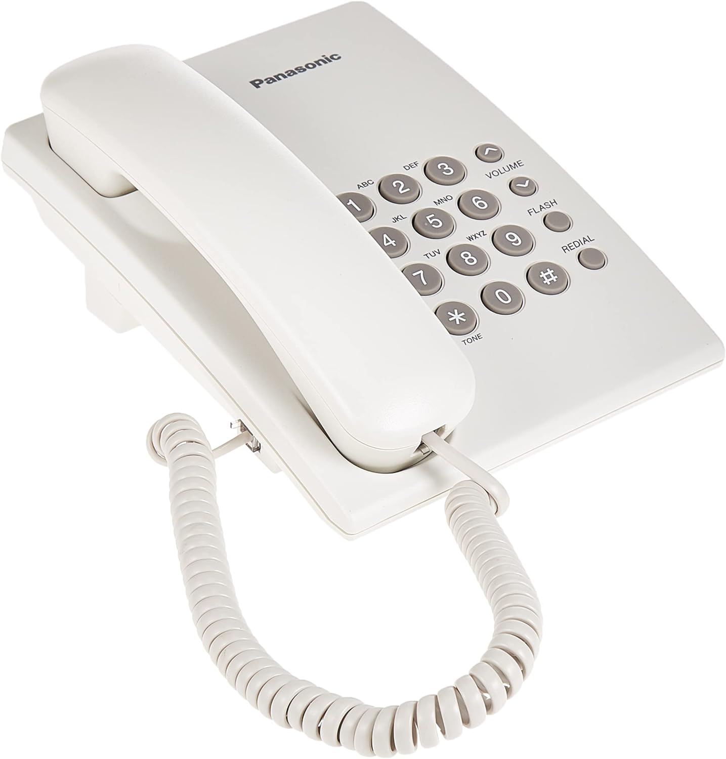 Panasonic Kx-Ts500 Corded Telephone - White (Pack Of1)