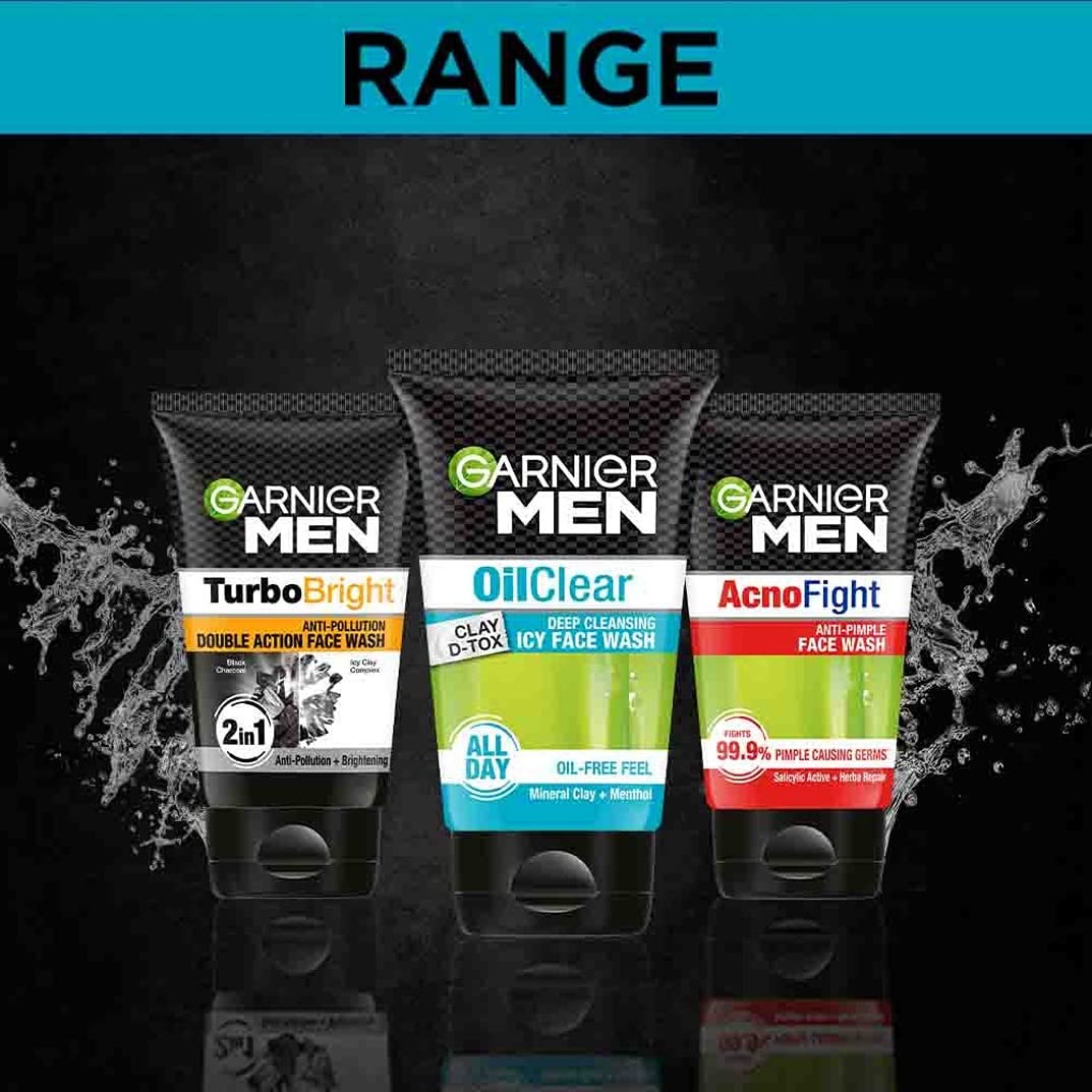 Garnier Men Oil Clear Face Wash, 100G 100Gm