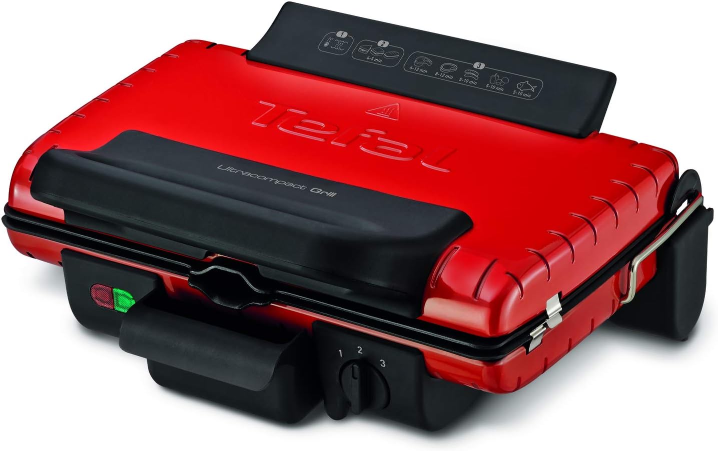 TEFAL Grill | Ultra compact Barbecue / BBQ Grill / Sandwich Maker | 1700 watts | Silver | 2 Years Warranty | GC302B28