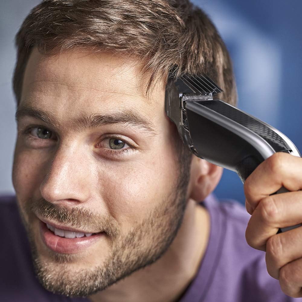 Philips Hc5630/13, Series 5000 Washable Hair Clipper, Grey/Black
