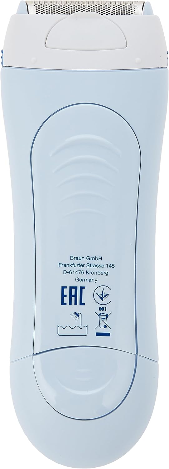 Braun Silk-épil Lady Shaver 5-160, 3-in-1 Wet and Dry Electric Shaver, Trimmer and Exfoliation System with 2 Extras, Blue