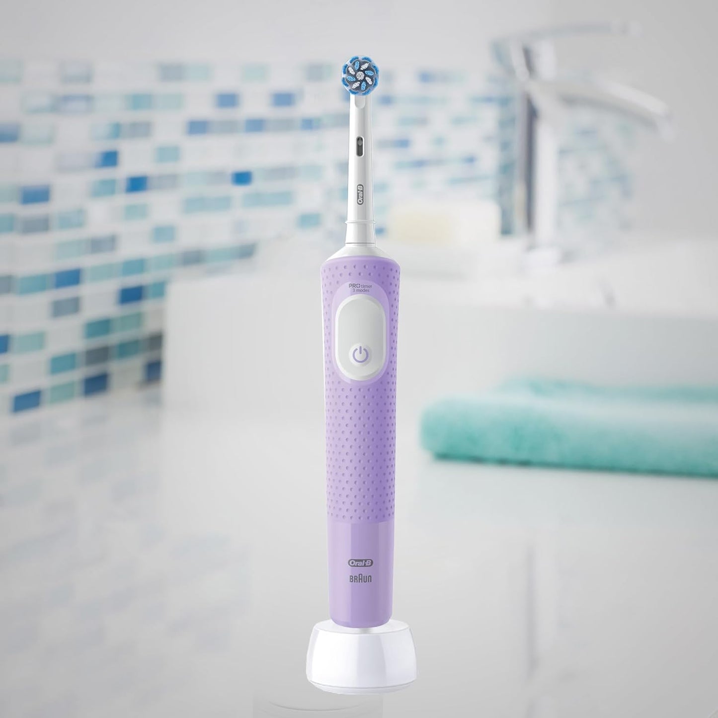 Oral-B Vitality 100 Black Electric Rechargeable Toothbrush, With Uae 3 Pin Plug