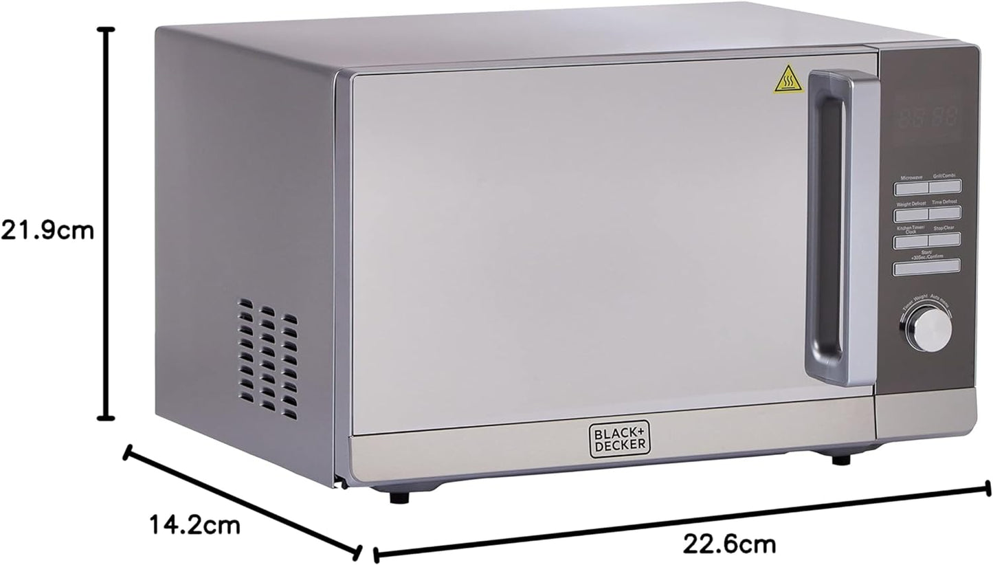 Black+Decker Mz3000Pg-B5 30 Liter Microwave Oven - Silver