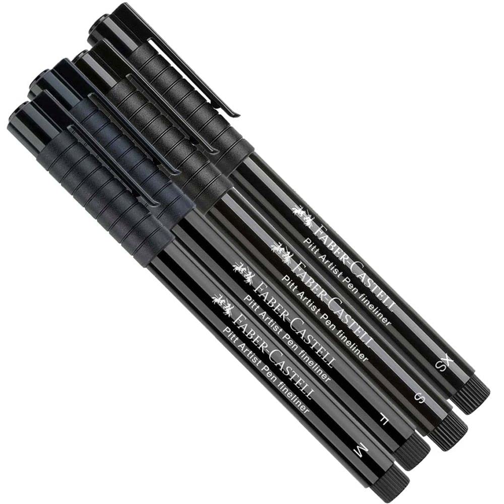 Faber-Castell F167299 Pitt Artist Pen Fine 0.5mm Fineliner - Black