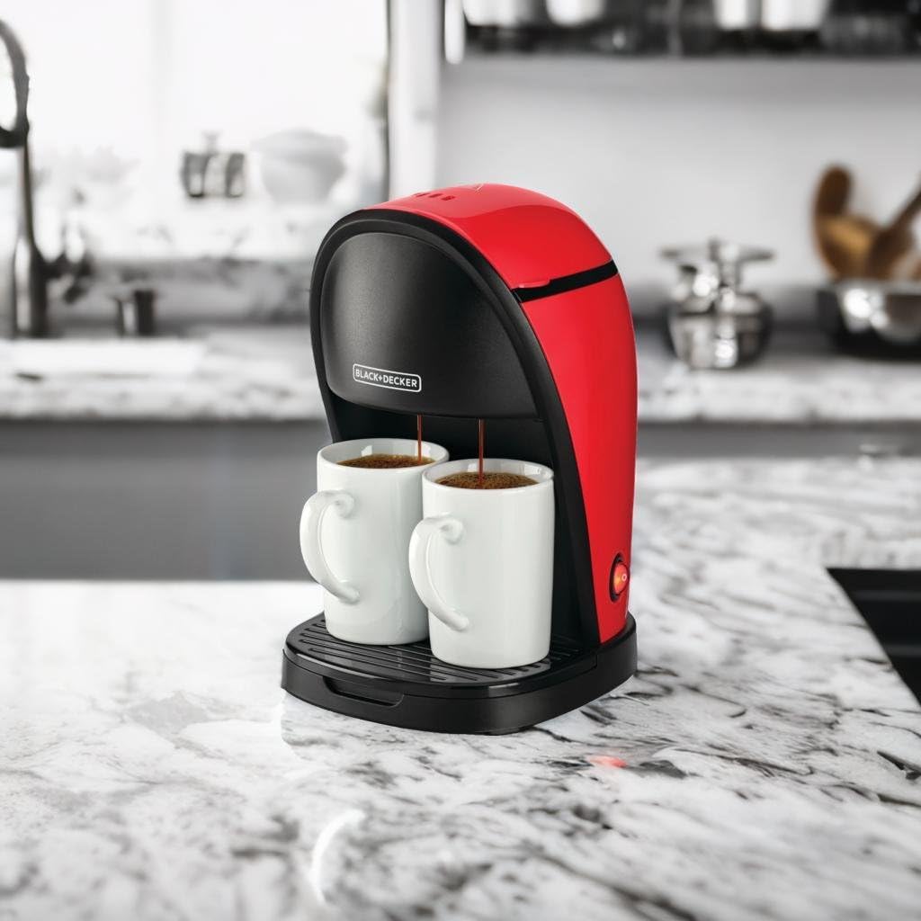 Black+Decker 750W 10 Cup Coffee Maker/Coffee Machine With Glass Carafe For Drip Coffee, Silver/Black - Dcm750S-B5, 2 Years Warranty