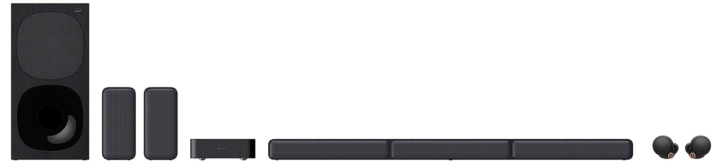 Sony HT-S40R Real 5.1ch Dolby Audio Soundbar for TV with Subwoofer & Wireless Rear Speakers, 5.1ch Home Theatre System (600W, Bluetooth & USB Connectivity, HDMI & Optical Connectivity, Sound Mode)