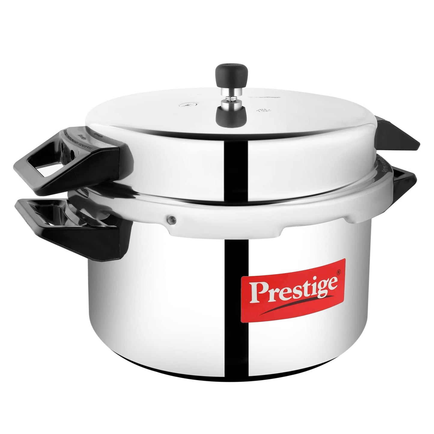 Prestige Popular Pressure Cooker | Aluminium Cooker with Lid 5 Ltr| Silver